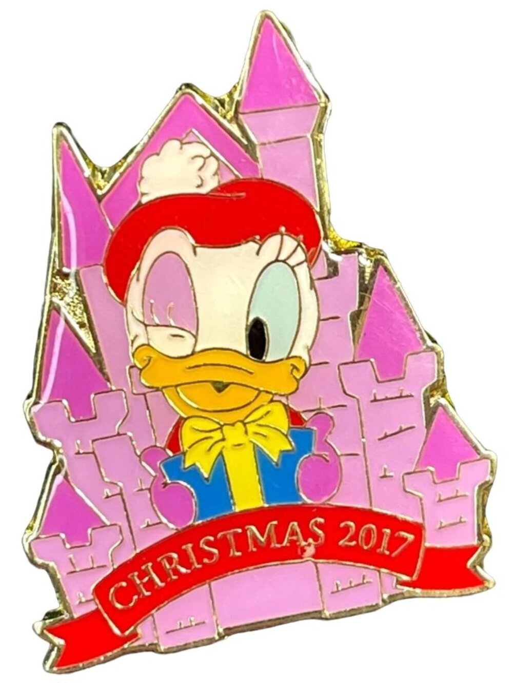 Disneyland Daisy Duck Trading Pin Tokyo Christmas 2017 Brooch Lapel Pin Jewelry